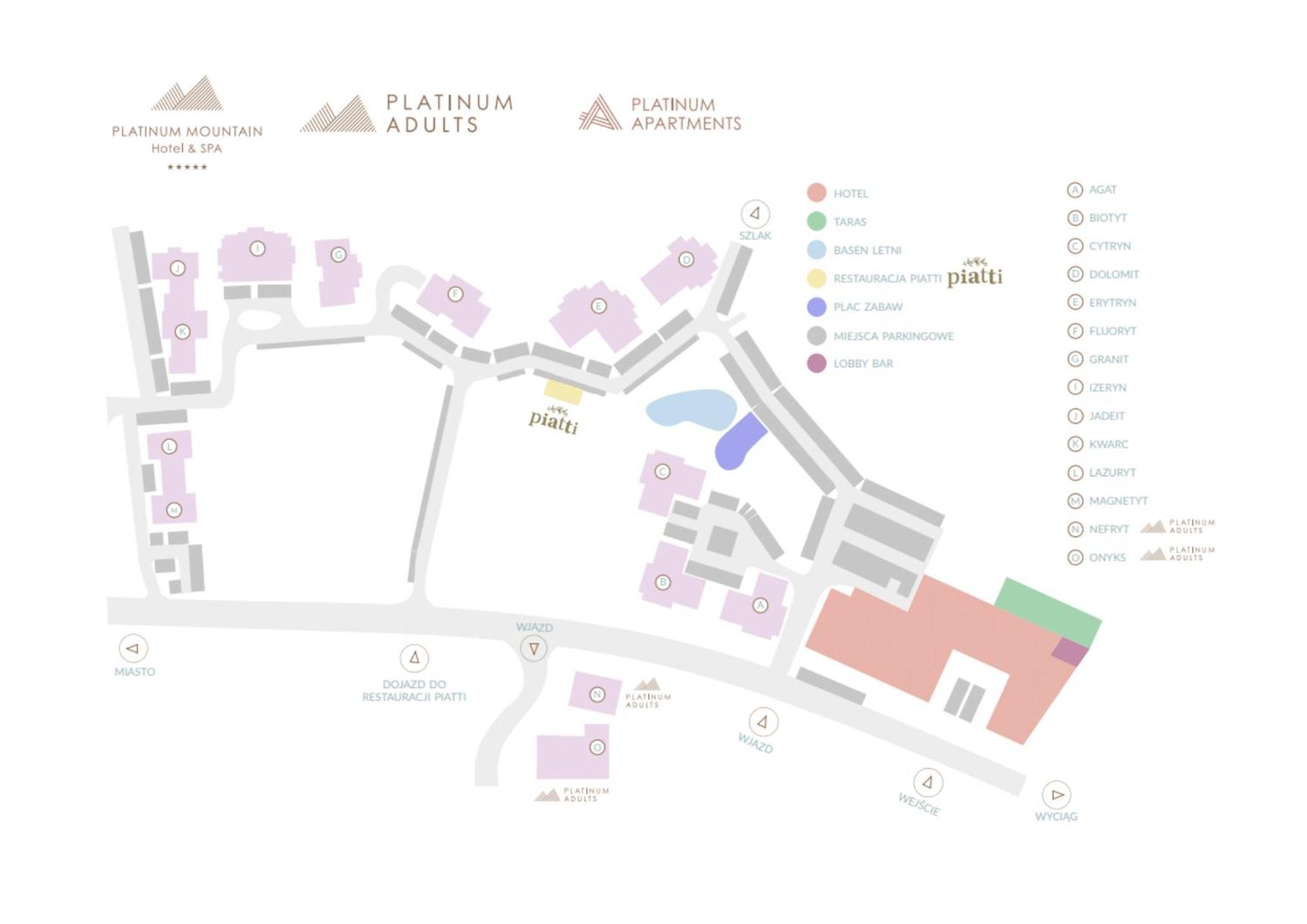 Platinum Mountain Hotel&Spa Szklarska Poręba Exterior foto Site plan
